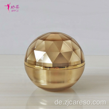 Kugelförmiges Acryl-Sahneglas mit Diamantoberfläche